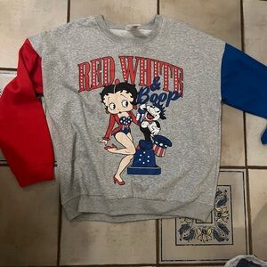 Betty boop crewneck sweatshirt.